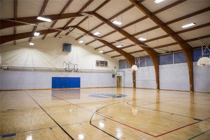 North Gymnasium Basketball Court